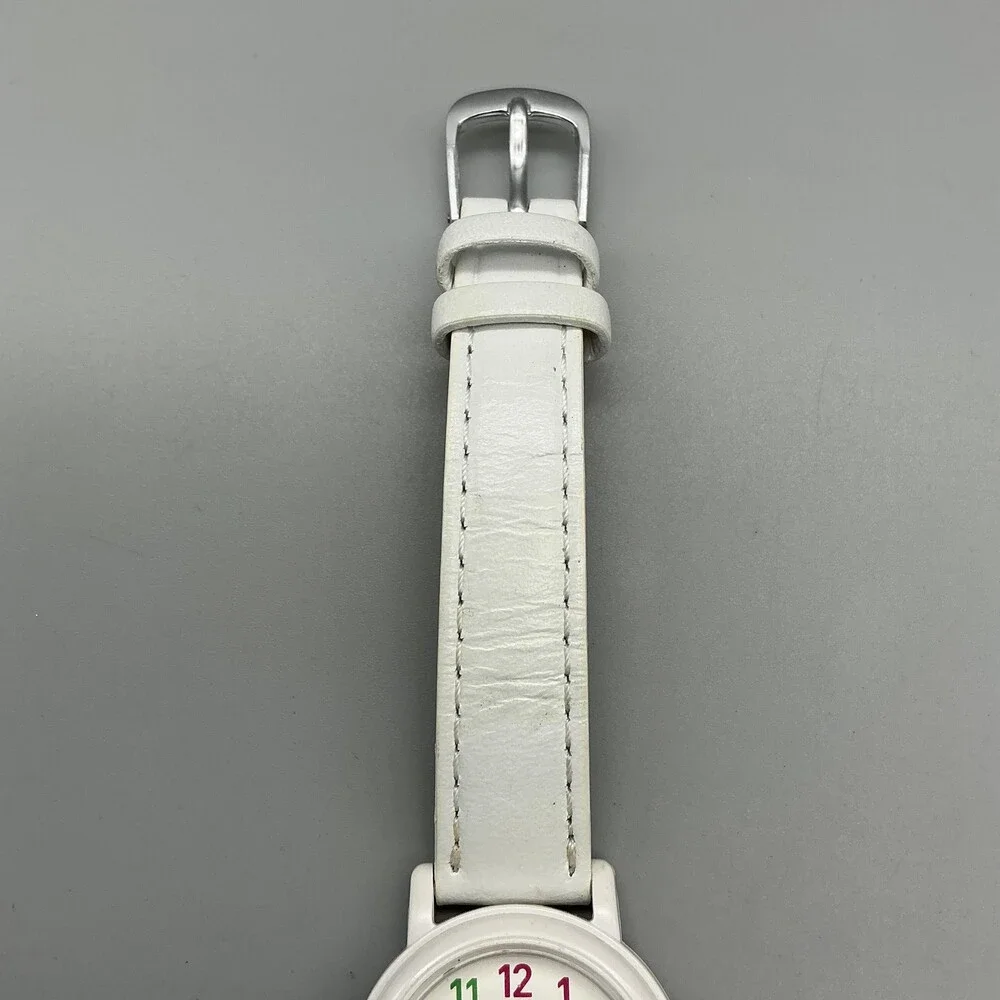 Casio 1330 LQ-139 Womens Watch 25mm White Dial White Leather New Battery